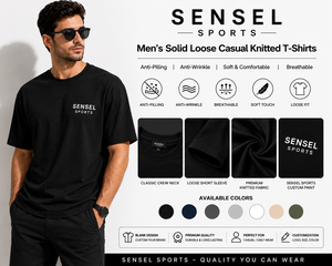 Camisetas de punto casuales holgadas para hombre, anti-bolitas, antiarrugas, diseño liso, camisetas personalizadas para hombre - Product Image 3