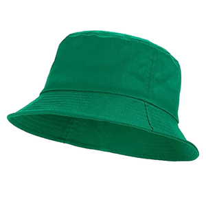 Solid Color Reversible Bucket <b>Hat</b> Simple Stylish Design Foldable Cotton Fabric <b>Sun</b> Protection Cap for <b>Men</b> Women - Product Image 3