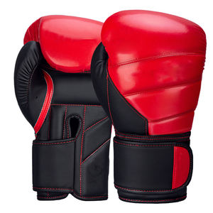 Guantes de Boxeo de Cuero Vacuno Genuino de Color Personalizado con Cordones para Entrenamiento de Boxeo Tailandés, Práctica Deportiva al Aire Libre - Product Image 2