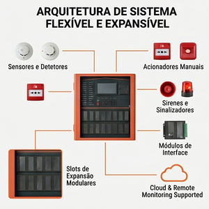 Panel de Control de Alarma contra Incendios Inteligente de 6 Bucles Direccionables, Argentina, Brasil, Chile - Product Image 3
