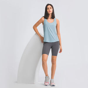 Camisetas deportivas sin mangas para mujer, tops de yoga atléticos, camisetas de tirantes para entrenamiento, camisetas deportivas con espalda cruzada, chalecos para correr - Product Image 3