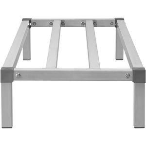 Estante de Almacenamiento Comercial de Aluminio Soldado, 48 x 20, para Alimentos, 8 Niveles, Capacidad de 1000 Libras, Tipo Cantilever - Product Image 6