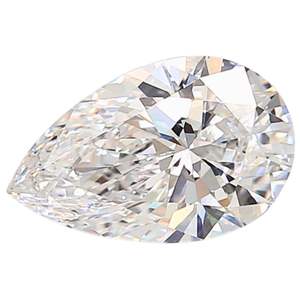 Diamant de laboratoire de 1,00 ct, taille poire, couleur D, pureté VVS2, certifié IGI - Product Image 2