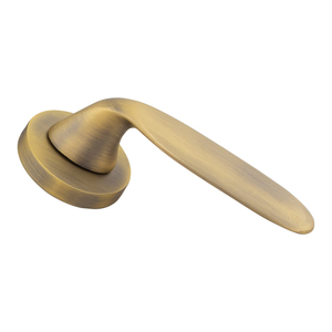 Ensemble de poignées de porte à mortaise en laiton massif de luxe, avec roseau rond, finitions noir mat PVD, or rose, or AB, acier inoxydable mat, et quincaillerie de levier de porte intérieur avec serrure - Product Image 6