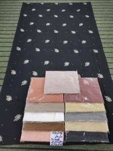 Lot de 12 foulards hijab longs en mousseline florale africaine AHE, qualité supérieure, respirants, châles ethniques d'été avec strass pour musulmanes - Product Image 2