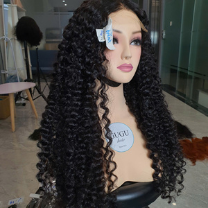 Perruques sans colle bouclées birmanes en cheveux humains, perruque frontale en dentelle avec pointes bouclées en spirale, prête à porter, pour femmes - Product Image 3