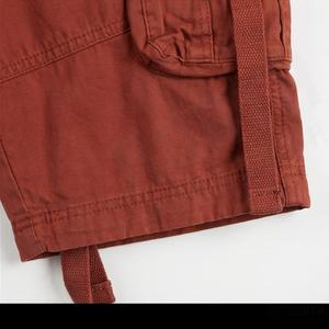 Customize Casual Canvas Drawstring Closure Mid Waist <b>Longer</b> <b>Length</b> Cargo <b>Shorts</b> Quick Dry Sports <b>Mens</b> High Quality Apparel - Product Image 6
