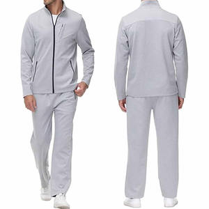 Conjunto deportivo vintage para hombre, chaqueta y pantalones, tela transpirable, ropa deportiva cómoda, para gimnasio, entrenamiento, correr, atuendo informal. - Product Image 1