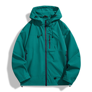 <b>Men's</b> <b>White</b> Non-Hooded Eco-Friendly Windproof Waterproof Puffer <b>Jacket</b> Green Zipper Casual Winter Outerwear Polyester Shell - Product Image 5