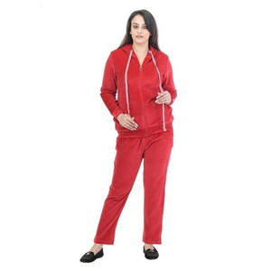 Ladies Fleece Tracksuit Comfortable Winter Wear Soft Fleece Jacket and Pants Set for Women Casual Athleisure Sportswear USA - Product Image 1