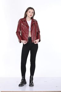 Custom Autumn Black crocodile Print <b>Leather</b> Jacket Real genuine Sheepskin <b>Leather</b> Jackets Women's Motorbike <b>Leather</b> Jackets - Product Image 2