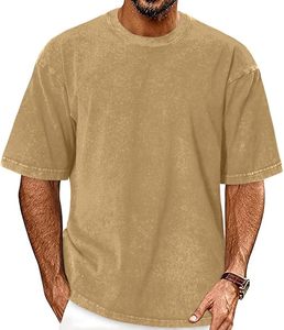 <b>Mens</b> Slim Fit Heavyweight Cotton <b>Silk</b> Screen Printed Eco-Friendly T-<b>Shirt</b> Wholesale Factory Custom Vintage Streetwear Tee - Product Image 1