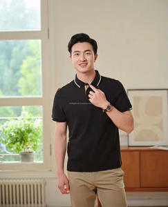 Camiseta Polo informal de algodón 100% de primera calidad para hombre, Camiseta deportiva con estampado bordado personalizado, MOQ pequeño - Product Image 4