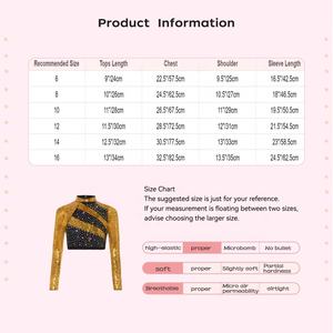 6-16 Kids Girls <b>Dance</b> <b>Crop</b> <b>Tops</b> For Stage Performance <b>Dance</b> Competitions Recitals Hip Hop <b>Dance</b> Costume Latin <b>Dance</b> - Product Image 6