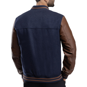 Chaqueta de Invierno Personalizada con Logotipo Frontal Transpirable para Hombre, de Alta Calidad, Corte Regular, Estilo Universitario de Béisbol - Product Image 2