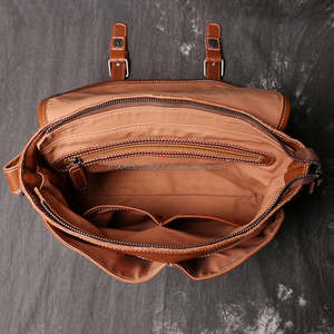 Haute qualité hommes en cuir véritable porte-documents bureau affaires ordinateur portable étui de voyage Portable PC antichoc caractéristique pour le travail voyage - Product Image 5