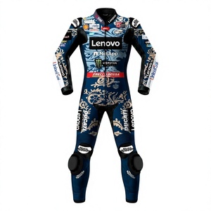 Traje de Carreras MotoCP de Marc Marquez, Traje de Motociclismo de Cuero de Vaca/Canguro de 1 Pieza, Traje de Pista/Conducción, Nivel 2 CE - Product Image 1