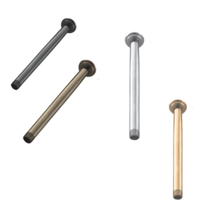 PSB0078 Brazo de ducha de montaje en techo de 1/2" IPS x 8" con brida. - Product Image 1