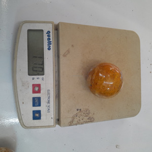 Sphère en pierre jaune d'Indonésie naturelle de haute qualité taille 50 mm pierres précieuses artisanat cristal de guérison - Product Image 4