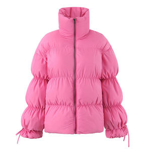 Winter Men's Casual Stand Collar <b>Plus</b> <b>Size</b> <b>Waterproof</b> Windproof Zipper Knitted Bomber Puffer <b>Jacket</b> Wool Liner OEM High-quality - Product Image 1