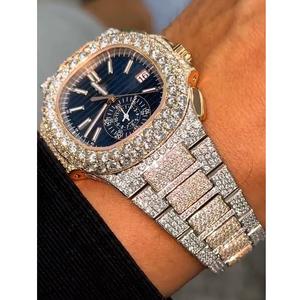 Vente en gros de montres en moissanite de style japonais de haute qualité pour collectionneurs, disponibles à prix de gros - Product Image 1