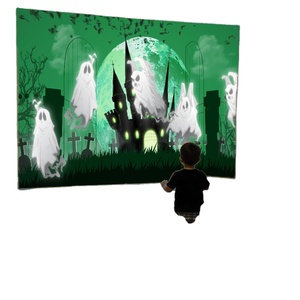 Equipo interactivo de juegos de bolas de plástico para interiores, pared de proyección de plástico para niños para centros comerciales, aeropuertos - Product Image 1