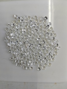 Piedra Preciosa Suelta de Topacio Blanco Redondo de 5 mm, Cristal Transparente Natural de Alta Calidad para Joyería y Venta al por Mayor - Product Image 1