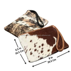 Venta al por mayor de lujo de negocios de cuero de vaca genuino sobre de embrague monedero cartera de mano con cremallera bolsa más cerca de embrague para las mujeres - Product Image 2