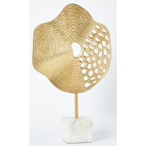 Sculpture contemporaine en aluminium coulé, statue décorative abstraite en métal pour la décoration moderne du salon et de la maison - Product Image 5