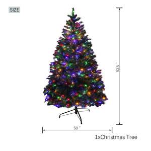 7FT Christmas Tree with 450 Multicolor <b>LED</b> <b>Lights</b> and 11-Function <b>Control</b> PVC Premium Christmas <b>Lights</b> - Product Image 2