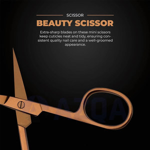 Ciseaux de beauté multi-usages en acier inoxydable extra-affûtés pour la coupe des cuticules, la taille des sourcils et les soins de toilettage - Product Image 3