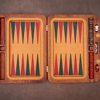 Ensemble de Backgammon de Luxe Personnalisé de Haute Qualité, Comprend une Table en Cuir PU, une Horloge, des Pièces d'Échecs et des Dés, Pliable, Couleur Personnalisée
