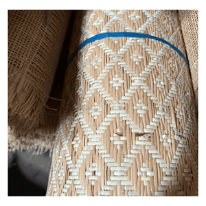 Malla de ratán natural de color marrón, tejido abierto, hecha de ratán natural para respaldos de sillas, paneles de muebles y decoración, estilo Vietnam. - Product Image 2