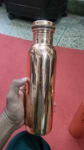Radhe Enterprises Premium Quality Classic Eco-Friendly Copper Water <b>Bottle</b> 1000ml Customizable Home Outdoor Camping Gift - Product Image 3