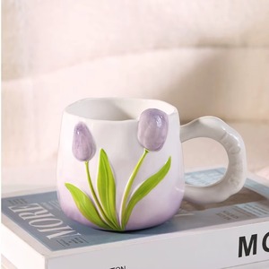 แก้วกาแฟเซรามิกคู่รักแบบสั่งทำพิเศษ พร้อมจานรอง เหมาะสำหรับเป็นของที่ระลึกและของขวัญสั่งทำ - Product Image 3