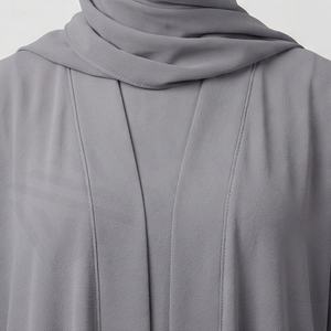 Ropa Islámica Modesta y Sencilla de Primera Calidad, Abaya, Vestido Musulmán para Mujer, Venta al por Mayor, Color Personalizado, Informal, Talla Grande, a la Moda - Product Image 4