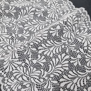 Cinta Elástica de Encaje con Diseño Floral, 23 cm, Nailon y Spandex, Tejido Elástico para Vestidos de Novia, Lencería y Ropa, Ligero - Product Image 1