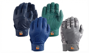 High Performance Leather Baseball Batting <b>Gloves</b> for Men Women Adults Shock Absorbing Palm Flexible Fingers Adjustable Design - Product Image 5