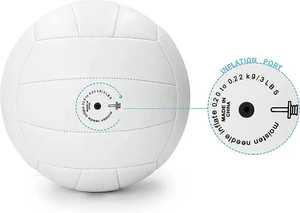 Balón de Voleibol de Cuero PU de Marca Privada, Diseño Personalizado de Fábrica, ODM, Venta al por Mayor, Color y Tamaño Personalizables, Fabricante, Ligero y Ecológico - Product Image 4