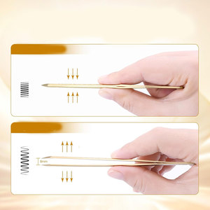 Pinces à cils professionnelles en acier inoxydable, pinces de précision pour extensions de cils, outil de salon de beauté - Product Image 2