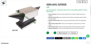 Yunque de Banco de Acero de Alta Calidad para Joyería, Herramienta Superior para Trabajar Metales y Obreros de Orfebrería |   Núm. de artículo: GS-06 - Product Image 3