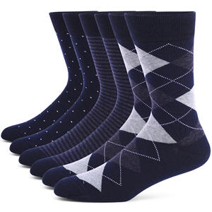 Custom Designer Bamboo Cotton Classic Formal Office Business Man <b>Socks</b> Argyle Casual Crew Dress Tube <b>Socks</b> for Men - Product Image 6