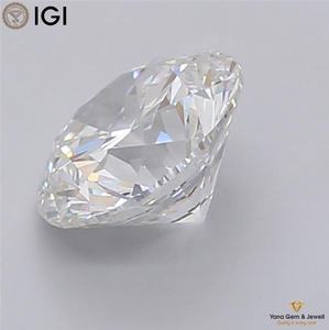 Diamante cultivado en laboratorio CVD de corte redondo de 2.00 quilates, 8.14 mm, claridad VVS1, color F, con certificado IGI para collar solitario. - Product Image 3