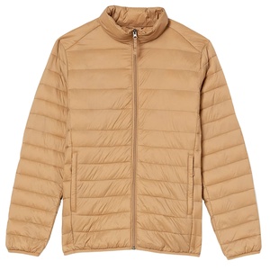 <b>Light</b> Breathable <b>Puffer</b> <b>Jacket</b> Men Custom Made Winter Fashion Warm Stand Collar Zipper Closure Front Logo Canvas Fabric 2026 - Product Image 4