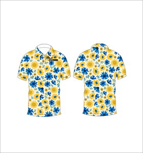 <b>Mens</b> <b>Sunflower</b> Print Polo <b>Shirt</b> Short Sleeve Casual Summer Golf Polo Lightweight Collared Fashion <b>Shirt</b> - Product Image 5