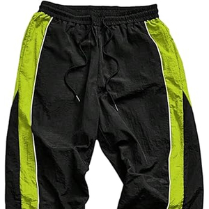 Pantalones Deportivos Casuales para Hombre de Alta Calidad, Cortavientos de Nailon, Antiarrugas, Cintura Elástica con Cordón, Corte Holgado - Product Image 2