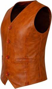 Chaleco de Cuero Reversible para Hombre, Talla Grande, Secado Rápido, Transpirable, Estilo Hip Hop, Ropa Exterior para Otoño, Diseño a Cuadros - Product Image 4