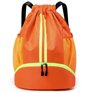 SHAGHAF SPORTS WEAR Custom Blue Microfiber <b>Drawstring</b> Backpack Men Women | <b>Waterproof</b> Sports Gym <b>Bag</b> 50-70L | Lightweight Travel - Product Image 1