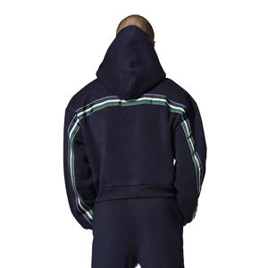 Survêtement surdimensionné 100 % coton imprimé, coupe unie, avec logo personnalisé, coupe-vent, épais, pour homme, collection hiver, vente en gros - Product Image 4