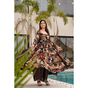 Bas Kurtis en coton imprimé Collection Dupatta Impression numérique lourde Indienne Pakistanaise Salwar Kameez Tenue de fête formelle - Product Image 1